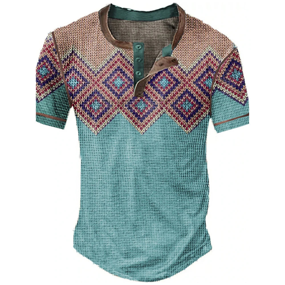Men's Oversized Printed Shirt