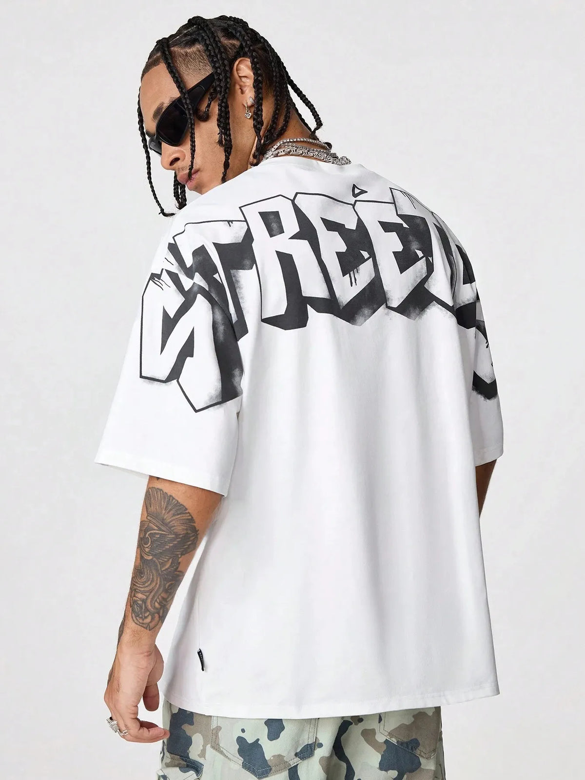 2026 Summer Men's T-shirt with Letter Print Breathable Lightweight Casual Fashionable Outdoor Men's T-sh…