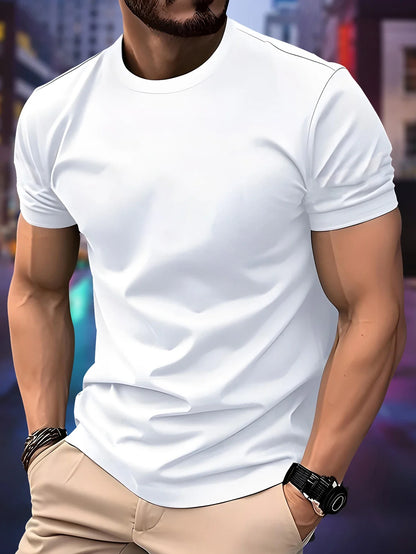 2026 New Spring / Summer Luxury Men's Fashion T-shirt Crewneck Casual Trend Y2K High-end High Quality Fi… - product view 2