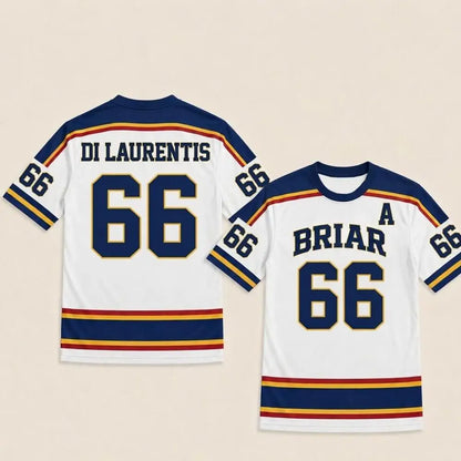 2026 Hot Off Campus Briar University Hockey Jersey Graham 44 DI LAURENTIS 66 Cosplay T-shirt Men Women S… - product view 6